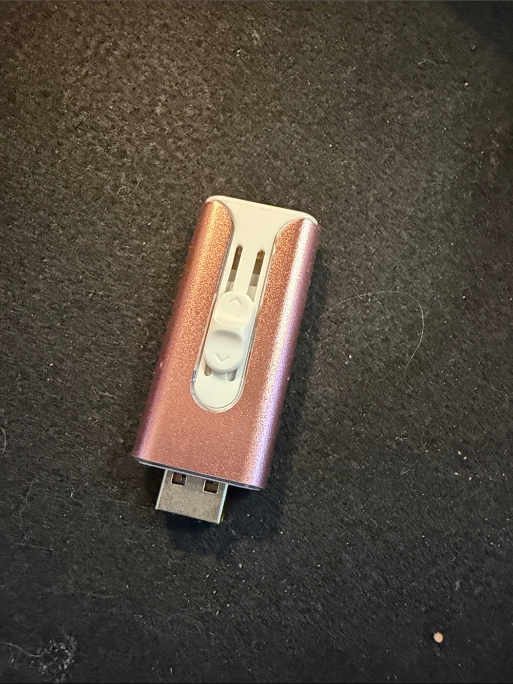 Rose Gold USB Flash Drive For older iPhones Back Up